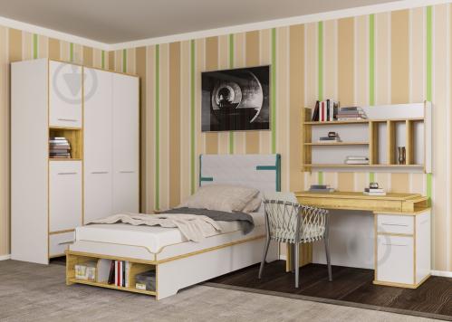 Ліжко з підйомним механізмом Aqua Rodos Youngster-Yngbed-Lift-90 90x200 см дуб небраска/платиновий білий - фото 8 Ліжко з підйомним механізмом Aqua Rodos Youngster-Yngbed-Lift-90 90x200 см дуб небраска/платиновий білий - фото 8