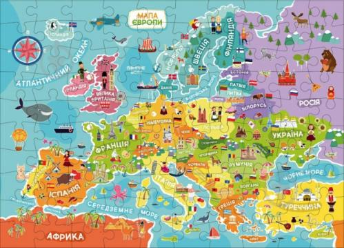 ᐉ Пазлы DoDo Карта Европы 300129 • Купить в Киеве, Украине ...
