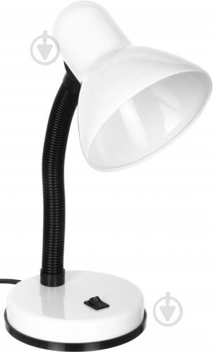 Настільна лампа офісна Accento lighting 1x40 Вт E27 білий ALYU-DE4030-WH - фото 1