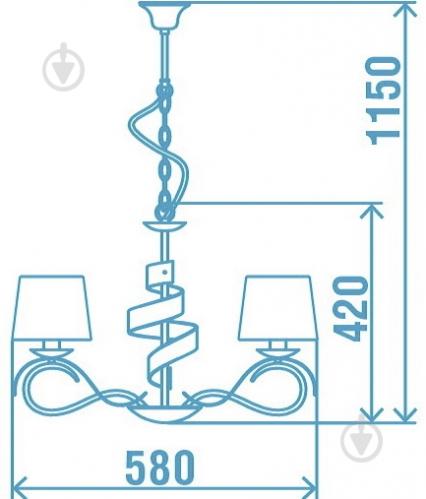 Люстра підвісна Victoria Lighting 3x40 Вт E14 хром/срібло Rosalia/SP3 - фото 10 Люстра підвісна Victoria Lighting 3x40 Вт E14 хром/срібло Rosalia/SP3 - фото 10