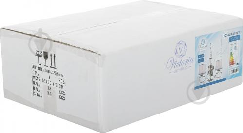 Люстра підвісна Victoria Lighting 3x40 Вт E14 хром/срібло Rosalia/SP3 - фото 9 Люстра підвісна Victoria Lighting 3x40 Вт E14 хром/срібло Rosalia/SP3 - фото 9