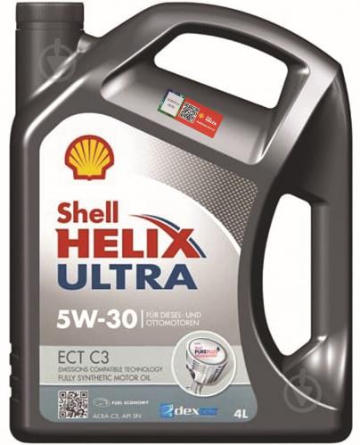 Моторное масло SHELL Helix ECT ULTRA C3 5W-30 4 л (ТОВ-У507337) - фото 1