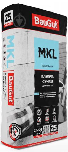 Клей для плитки BauGut MKL 25 кг - фото 2 Клей для плитки BauGut MKL 25 кг - фото 2