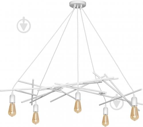 Люстра подвесная Victoria Lighting 5x60 Вт E27 белый Dante/SP5 - фото 2 Люстра подвесная Victoria Lighting 5x60 Вт E27 белый Dante/SP5 - фото 2