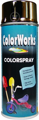 Эмаль аэрозольная ColorWorks золотистый глянец 400 мл - фото 2 Эмаль аэрозольная ColorWorks золотистый глянец 400 мл - фото 2