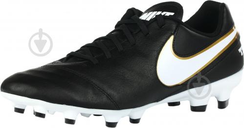 Футбольные бутсы Nike TIEMPO GENIO II LEATHER FG 819213-010 р. 9.5 черный - фото 8 Футбольные бутсы Nike TIEMPO GENIO II LEATHER FG 819213-010 р. 9.5 черный - фото 8