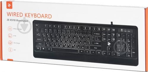 Клавіатура 2E USB (2E-KS110UB) дротова black - фото 18 Клавіатура 2E USB (2E-KS110UB) дротова black - фото 18