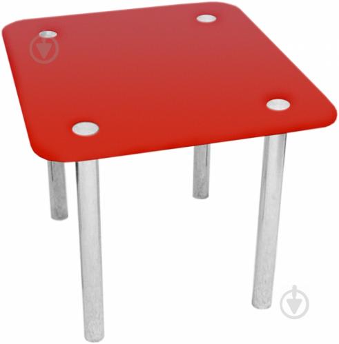 Красный круглый обеденный стол