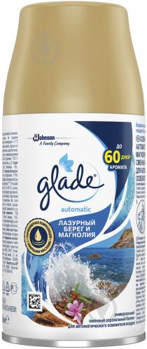 Змінний балон для автоматичного освіжувача повітря Glade Лазурний берег і магнолія 269 мл - фото 2 Змінний балон для автоматичного освіжувача повітря Glade Лазурний берег і магнолія 269 мл - фото 2