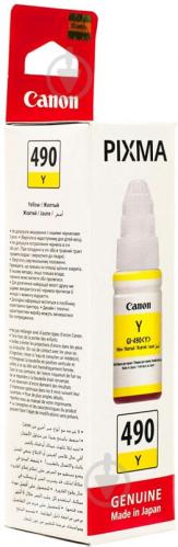 Чорнила Canon GI-490 Yellow 0666C001AA жовтий - фото 5 Чорнила Canon GI-490 Yellow 0666C001AA жовтий - фото 5