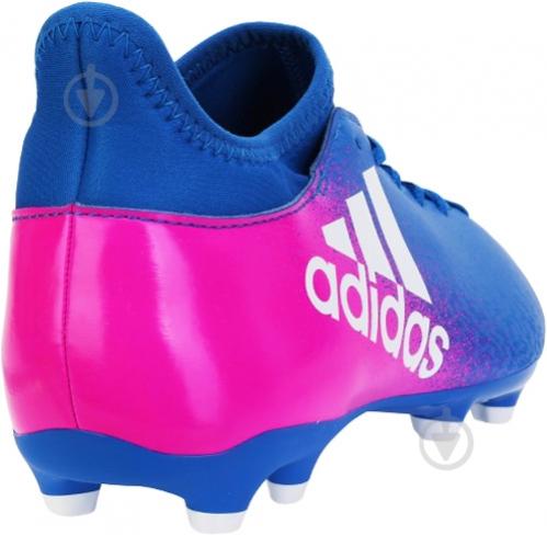 Футбольные бутсы Adidas X 16.3 FG Firm Ground Cleats BB5641 р. 8.5 сине-розовый - фото 7 Футбольные бутсы Adidas X 16.3 FG Firm Ground Cleats BB5641 р. 8.5 сине-розовый - фото 7