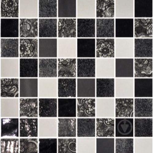 Плитка Onix Deco black & white Blist 31x31 - фото 1