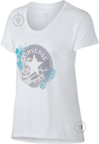 Футболка Converse Palm Print CP Fill Femme Tee 10005805-102 S белый - фото 3 Футболка Converse Palm Print CP Fill Femme Tee 10005805-102 S белый - фото 3
