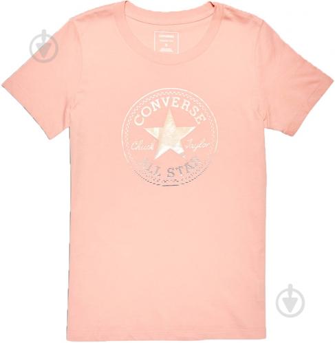 Футболка Converse Clear Foil Chuck Patch Crew Tee р. XS розовый 10005792-689 - фото 2 Футболка Converse Clear Foil Chuck Patch Crew Tee р. XS розовый 10005792-689 - фото 2