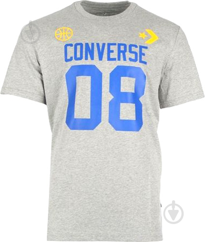 Футболка Converse Basketball Theme Tee р. S серый 10006227-035 - фото 2 Футболка Converse Basketball Theme Tee р. S серый 10006227-035 - фото 2