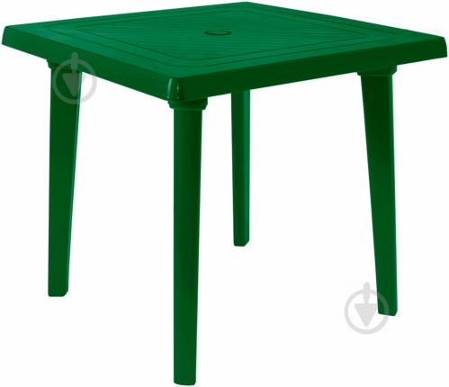 Стол пластиковый Алеана 80x80 см зеленый - фото 1