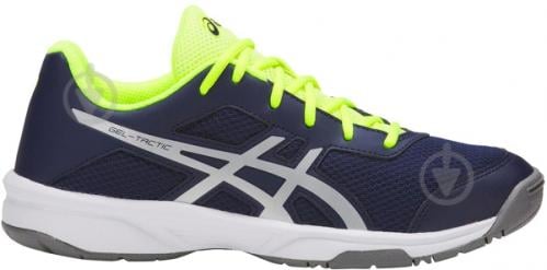 Кроссовки Asics GEL-TACTIC C733Y-400 р. 2,5 темно-сине-серебристо-лайм - фото 2 Кроссовки Asics GEL-TACTIC C733Y-400 р. 2,5 темно-сине-серебристо-лайм - фото 2