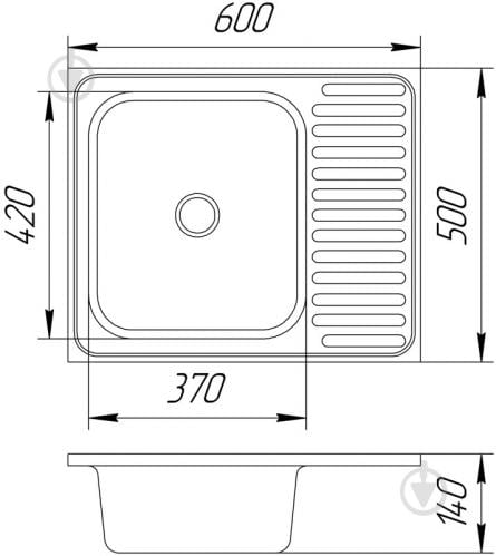 Мойка для кухни UP! (Underprice) z5604 U - фото 4 Мойка для кухни UP! (Underprice) z5604 U - фото 4