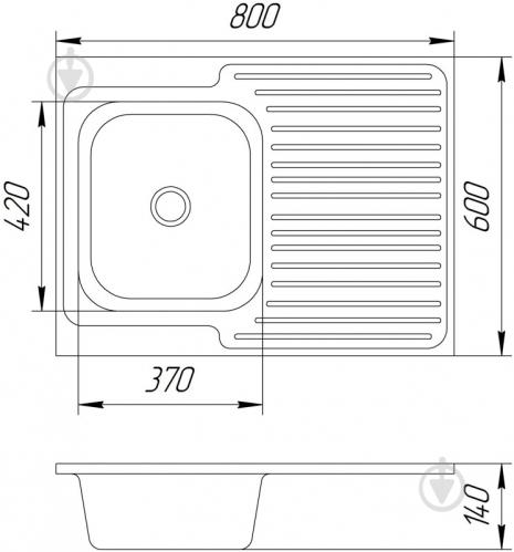 Мойка для кухни UP! (Underprice) z6804 U - фото 6 Мойка для кухни UP! (Underprice) z6804 U - фото 6