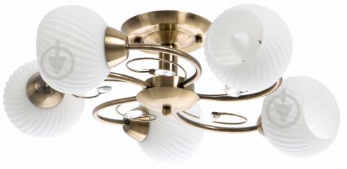Люстра стельова Accento lighting VALENCIA 5x60 Вт E27 антична латунь ALDW-MX12846-5 - фото 3 Люстра стельова Accento lighting VALENCIA 5x60 Вт E27 антична латунь ALDW-MX12846-5 - фото 3