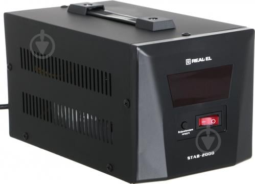 Стабілізатор напруги REAL-EL STAB-2000, black (REAL-EL) - фото 5 Стабілізатор напруги REAL-EL STAB-2000, black (REAL-EL) - фото 5