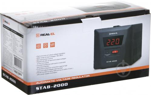 Стабілізатор напруги REAL-EL STAB-2000, black (REAL-EL) - фото 8 Стабілізатор напруги REAL-EL STAB-2000, black (REAL-EL) - фото 8