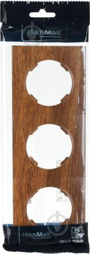 Рамка трехместная HausMark Bela горизонтальная орех SNG-FRP.RD20G3-9/Walnut - фото 6 Рамка трехместная HausMark Bela горизонтальная орех SNG-FRP.RD20G3-9/Walnut - фото 6