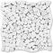 Плитка KrimArt мозаика Mix white МКР-ХС 30,5х30,5  - фото 855660