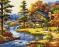 Картина за номерами Преміум Будиночок біля озера PBS51963 40x50 см Brushme  - фото 7086056