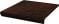 Клінкерна плитка Asti brown kapinos stopnica prosta 30x33 Ceramika Paradyz - фото 1450386