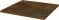 Клінкерна плитка Asti brown stopnica prosta 30x30 Ceramika Paradyz - фото 1450387