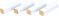 Комплект уголков МДФ ОМиС белый глянец 80x19x19 мм  - фото 599557