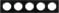 Рамка HausMark Bela 5-на горизонтальная черный SNG-FRG,RD20G5-BK - фото 1125186