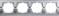 Рамка четырехместная Lezard DERIY горизонтальная темно-серый металлик 702-2900-149 - фото 353051