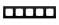 Рамка пятиместная HausMark Stelo универсальная черный матовый 501-5940-150 - фото 6523230