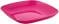 Тарілка пластикова Мульті 250х250х30 мм рожевий Алеана - фото 3327463
