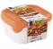 Набір контейнерів для харчових продуктів Fresh&Go 3x0.8 л прозоро-персиковий Curver - фото 2807225
