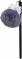 Ручка гелевая Бант с серым помпоном  - фото 2482949