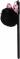 Ручка гелева Бант з чорним помпоном  - фото 2482951