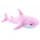 М'яка іграшка DGT-PLUSH Акула 34 см рожевий із білим AKL01R