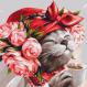 Картина по номерам Премиум Кошка хозяйка ©Марианна Пащук PBS53241M 50х50 см Brushme