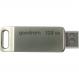 Флешпам'ять Goodram ODA3 Metal 128 ГБ USB 3.2 USB Type-C silver (ODA3-1280S0R11)