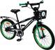 Велосипед дитячий Like2bike Dark Rider 20'' зелено-чорний 202003