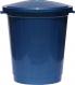 Бак для сміття з кришкою Ал-Пластик 50 л синій