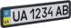 Рамка под номерной знак металлизированная Vitol РНС-75055 с сеткой черная