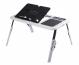 Столик для ноутбука E-Table LD09 універсальний Чорно-білий (683143766)