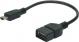 Адаптер Digitus USB – microUSB 0.2 м чорний (AK-300309-002-S) (AF/microB)