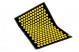 Килимок масажно-акупунктурний IGORA AIR 55х40 см чорний із жовтими фішками MS-127