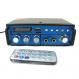 Підсилювач звуку Bluetooth караоке UKC SN 666 BT Blue (007543)