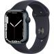 Смарт-часы Apple Watch Series 7 GPS 45mm midnight Aluminium Case with Midnight Sport Band (MKN53UL/A)